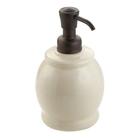 Interdesign York Ceramic Short Soap And Lotion Dispenser Pump For