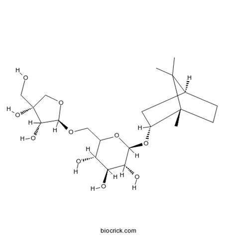 Borneol 7 O Beta D Apiofuranosyl 1 6 Beta D Glucopyranoside CAS