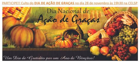 Qual O Dia De Ação De Graças No Brasil - Igreja Evangélica Luterana do Brasil: Dia de Ação de Graças