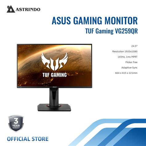 Jual Asus Tuf Gaming Monitor Inch Full Hd Vg Qr Shopee