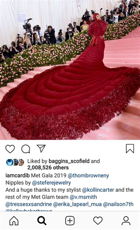 AMAZING STORIES AROUND THE WORLD Rapper Cardi B Shows Off Her Vagina Dress With 250 000 Ruby