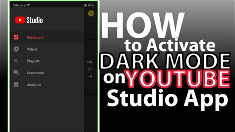 How To Activate Dark Mode In Youtube Studio App Tagalog Youtube