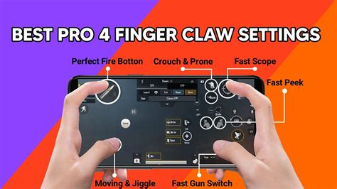 BEST PRO 4 FINGER CLAW SETTINGS IN PUBG MOBILE YouTube