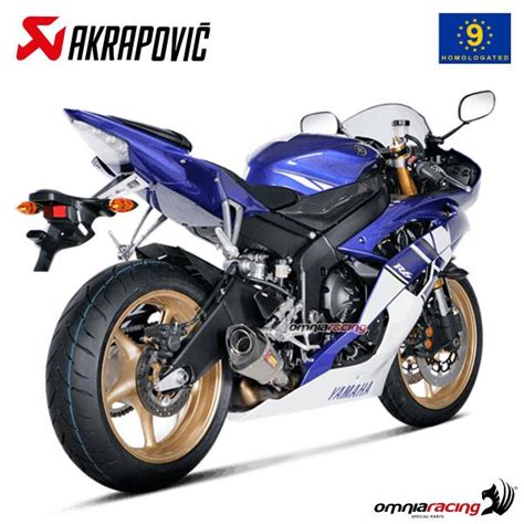 Terminale Scarico Akrapovic Omologato Titanio Yamaha Yzf R