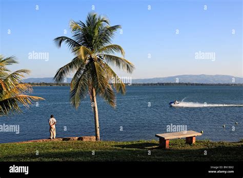 Izabal lake, Guatemala Stock Photo - Alamy