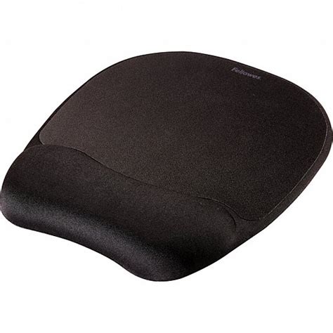 Fellowes Black Memory Foam Mouse Pad 22w8189176501 Grainger