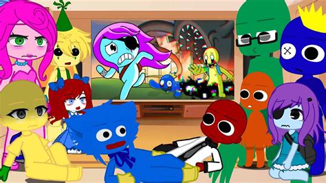 Rainbow Friends W Poppy Playtime Chapter Pibby React To Rise Of