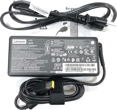 Amazon Lenovo 20V 6 7A 135W Slim Tip AC Adapter For Lenovo Ideapad