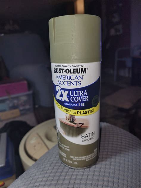 New Rust Oleum American Accents 2x Spray Paint Satin Oregano Ebay