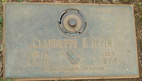 LaVay Claudette Furr Ervin 1936 1974 Find A Grave Memorial