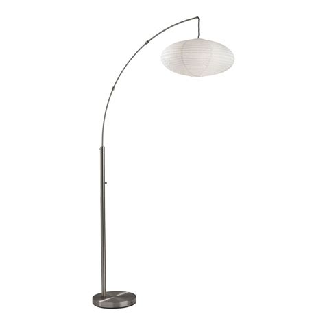 Corinne Metal And Paper Shade Arc Floor Lamp World Market