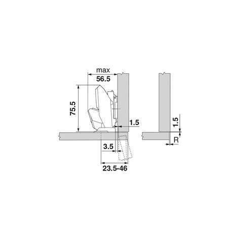 110 Blumotion Hinge With Spring External EXPANDO