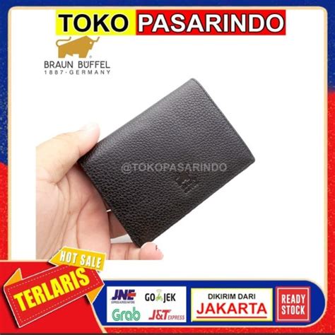 Jual Dompet Kartu Pria Kulit Asli Dompet Braun Buffel Dompet Card