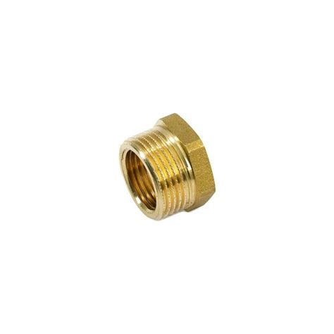 General Fittings Riduzione Esagonale Mf In Ottone Giallo O Cromato