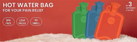 EASYCARE Hot Water Bag Supper Deluxe Strong Leak Free 2 Liter Capacity BPA Phthalates