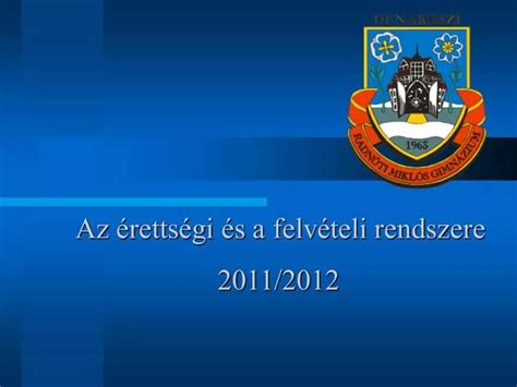 Ppt Az Retts Gi S A Felv Teli Rendszere Powerpoint Presentation Free