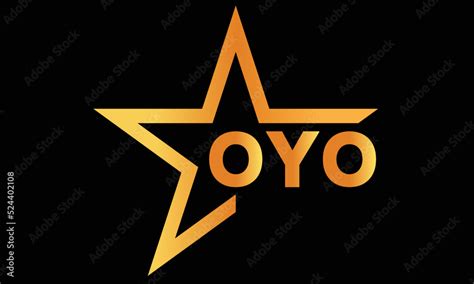 OYO golden luxury star icon three letter logo design vector template. royal logo | luxury logo ...