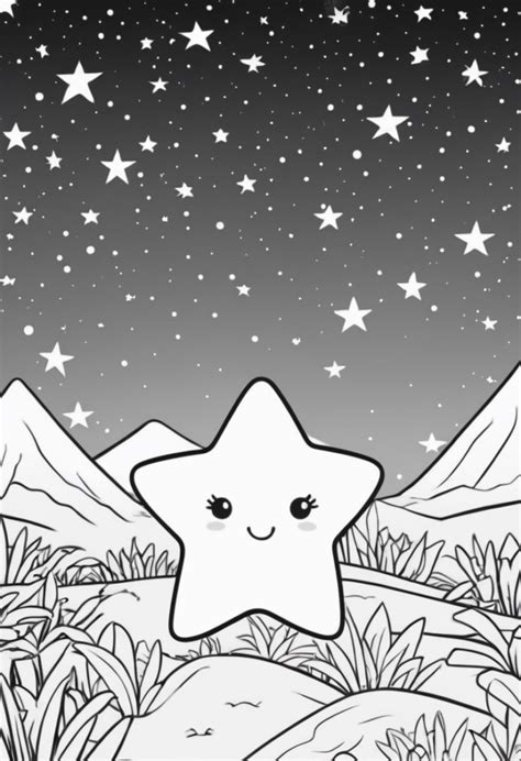 Star Coloring Printable Color My Pages