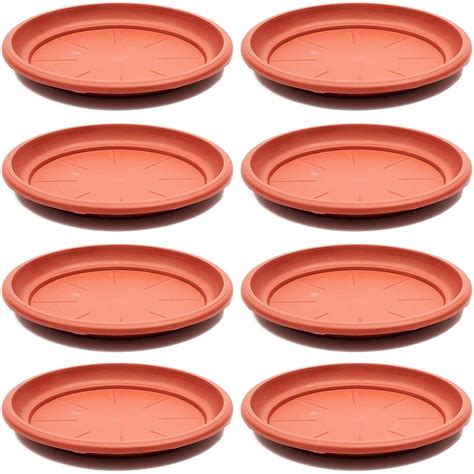 8 Pack 12 Round Terra Cotta Plant Saucer Drip Trays Terracotta Pot