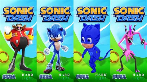 Sonic Dash Vs Tag With Ryan Catboy Pj Masks Vs Movie Sonic Vs All