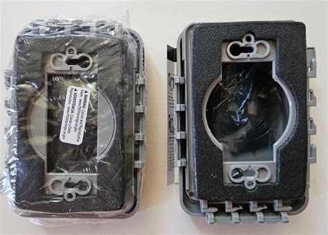 Hubbell Taymac 1 Gang Rectangle Plastic Weatherproof Electrical Box Cover 2 Pack Ebay