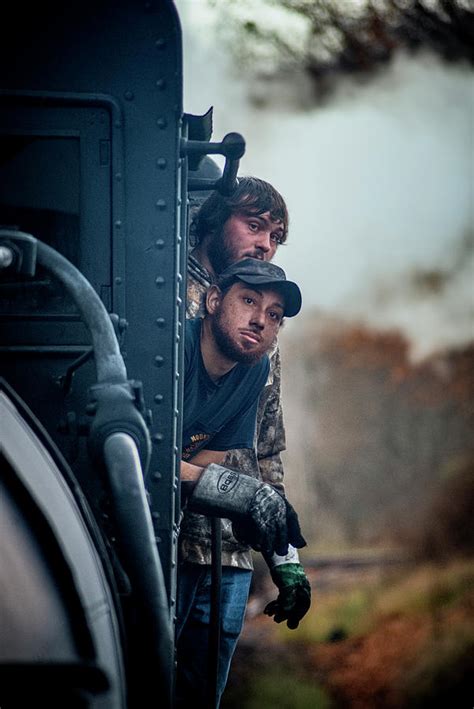 Cass Scenic Railway Shay Locomotive Crew A Cass Wv Photograph By Jim