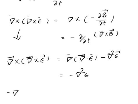 Solved From The Maxwell Equations In A Free Space Derive The