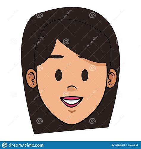 Historieta De La Cara De La Mujer Ilustraci N Del Vector Ilustraci N