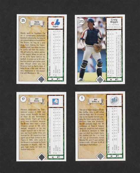 1989 Upper Deck Baseball Card Complete Set With 800 Cards Pristine