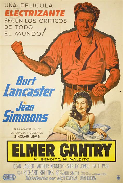 Elmer Gantry Original 1960 Argentine Movie Poster - Posteritati Movie ...