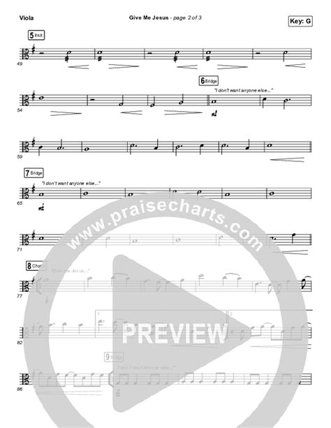 Give Me Jesus Viola Sheet Music Pdf Upperroom Abbie Gamboa