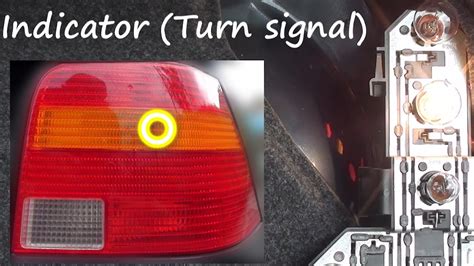 VW Golf MkIV How To Identify Which Bulb Is Which On The Rear Light