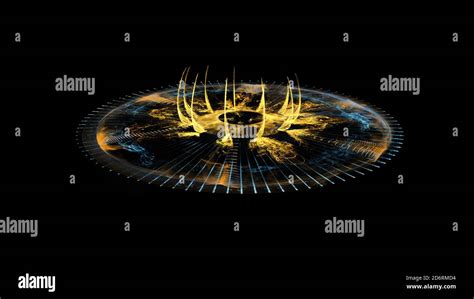 Glowing Stargate Event Horizon Portal Time Travel Outer Space