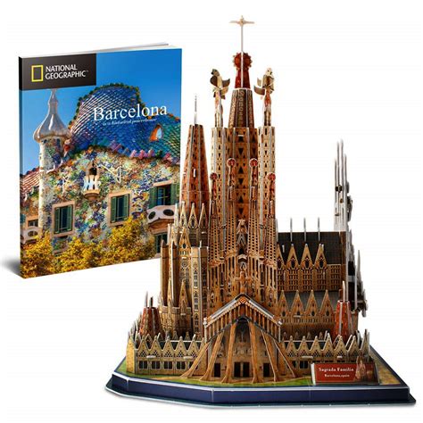 D Puzzles Barcelona Sagrada Fam Lia Architecture Kit Model Etsy