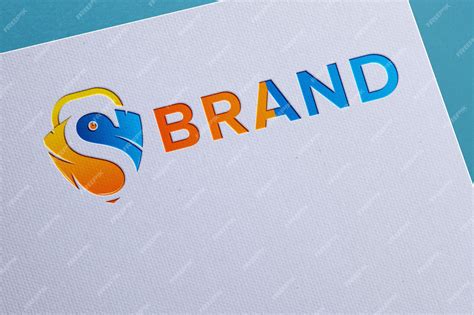 Premium Psd Natural White Paper Logo Mockup Logotype Paper Mockup Design
