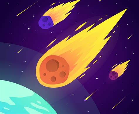 Meteor Colorful Background