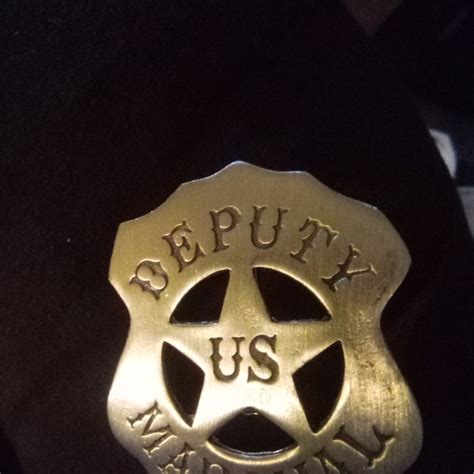 Deputy U S Marshal Badge 39 With Pin Back Made In The Usa Etsy