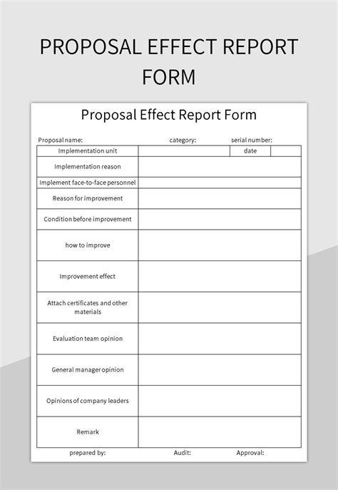 Free Proposal Form Templates For Google Sheets And Microsoft Excel