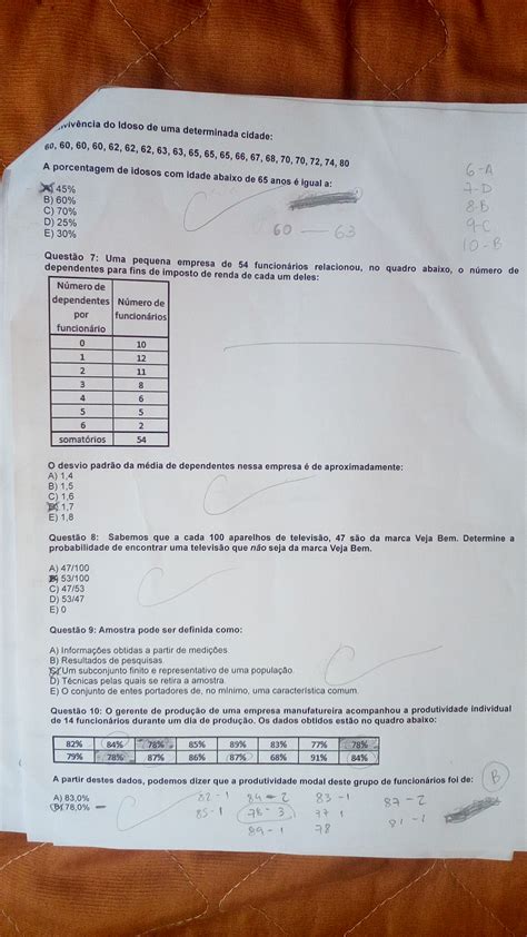 Prova Unip Estat Stica I