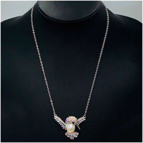 Original Butler And Wilson Necklace With Hummingbird Pendant Artedeco