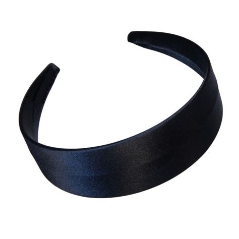 Wide Black Satin Covered Alice Hair Band Headband 4cm 1 6 Visit