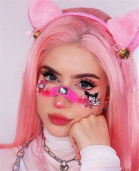 𝘀𝗮𝗻𝗿𝗶𝗼 𝗺𝗮𝗸𝗲𝘂𝗽 ୭̥⋆*｡♡ | Макияж на хэллоуин, Hello kitty макияж, Макияж в ...