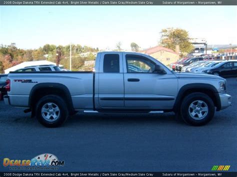 2008 Dodge Dakota Trx Extended Cab 4x4 Bright Silver Metallic Dark