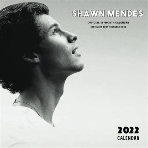 Shawn Mendes 2022 Calendar Shawn Mendes Calendar Monthly Colorful