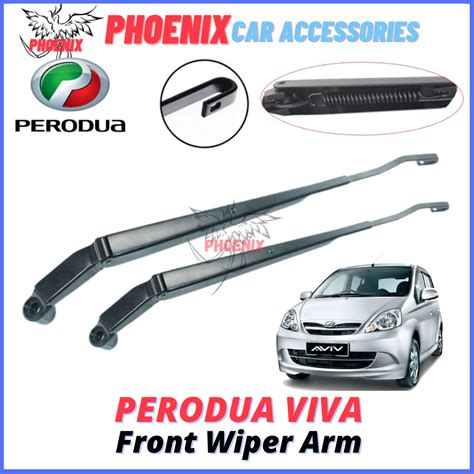 Perodua Viva Front Wiper Arm Lh Rh Set Oem Besi Wiper Depan Kanan