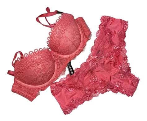 Victoria S Secret Conjunto Brasier Y Panty Cheeky C Encaje Meses