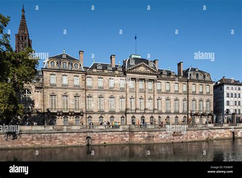 Palais Rohan Rohan Palace Façade Facing The Ill River In The City