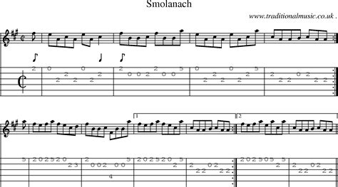 Scottish Tune Sheetmusic Midi Mp3 Guitar Chords Tabs Smolanach