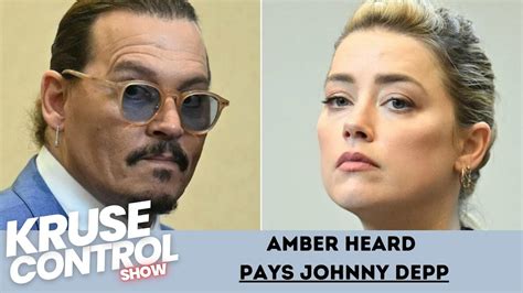 Amber Heard Pays Johnny Depp 1 Million Dollars Youtube