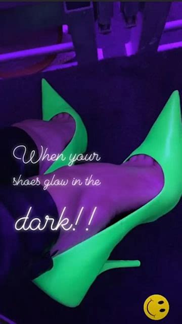 Victoria Beckhams High Heel Shoes Glow In The Dark And Instagrams